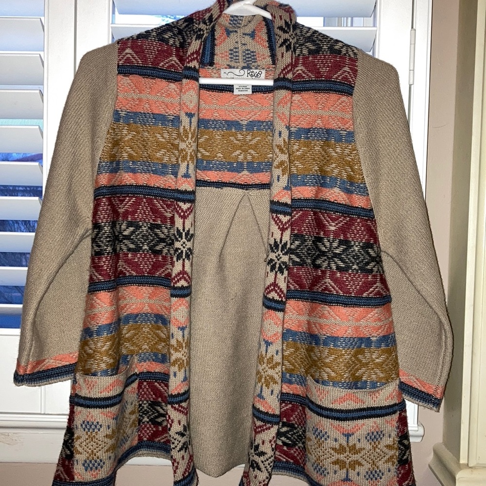RXB printed cardigan size small